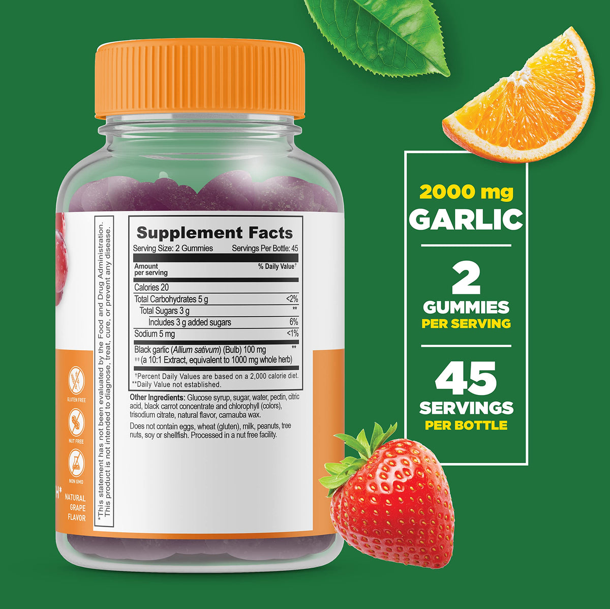 Lifeable Garlic 1000mg + Women's Prenatal Multivitamin, Gummies Bundle - Great Tasting, Vitamin Supplement