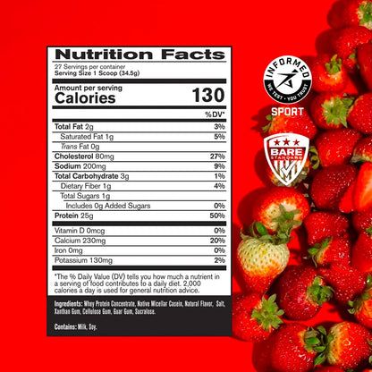 BARE PERFORMANCE NUTRITION BPN Whey Strawberry Protein & Creatine 30 Servings Bundle