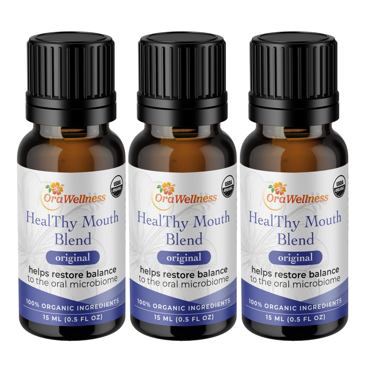 OraWellness Healthy Mouth Blend Organic Tooth Oil, Fluoride Free Rinse