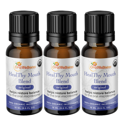 OraWellness Healthy Mouth Blend Organic Tooth Oil, Fluoride Free Rinse