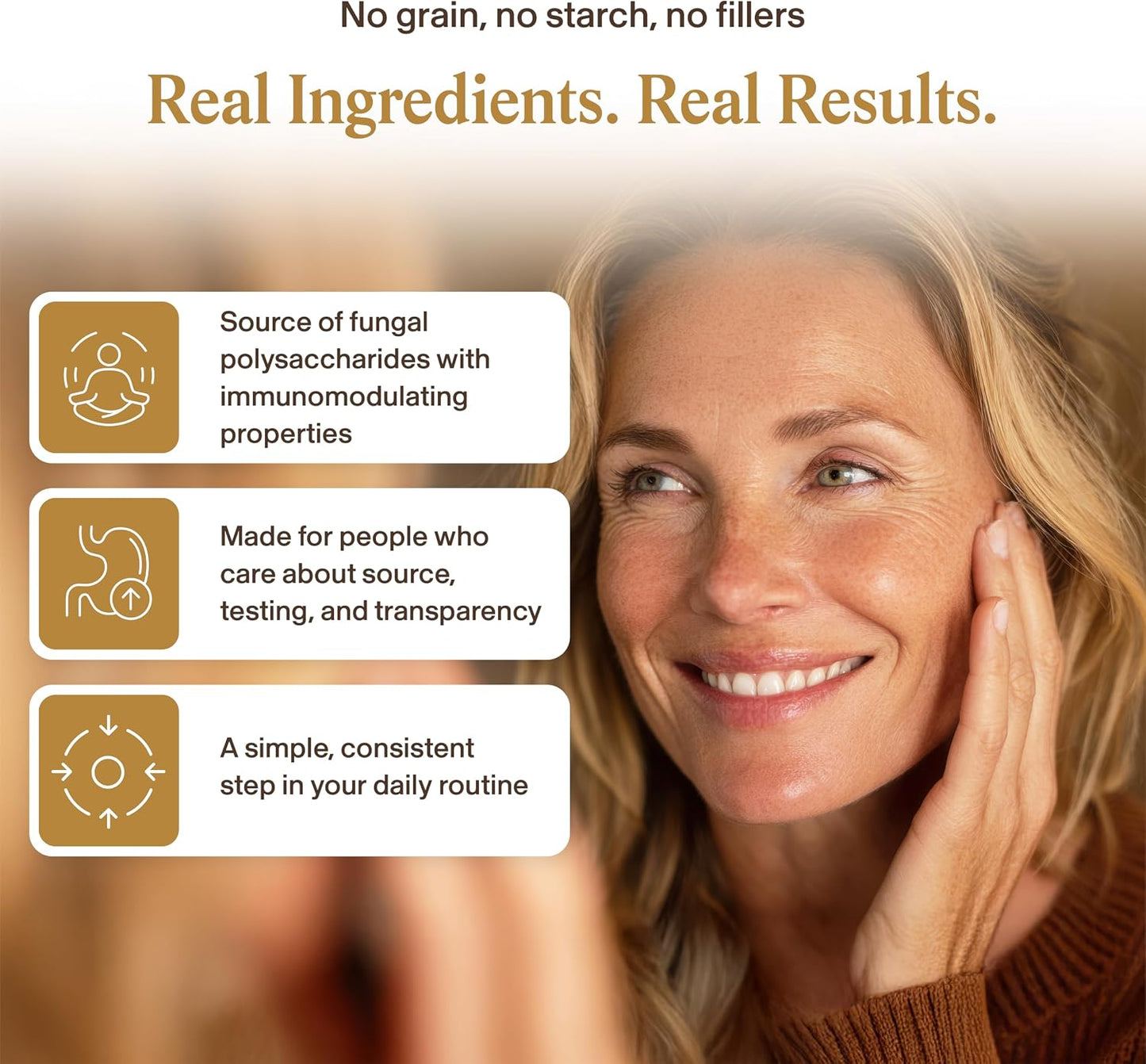 Real Mushrooms Tremella Mushroom Powder – Organic Tremella Extract from Fruiting Body – for Daily Wellness Routine – Vegan, Non-GMO, No Fillers – 60 Servings Mushroom Blend Supplements