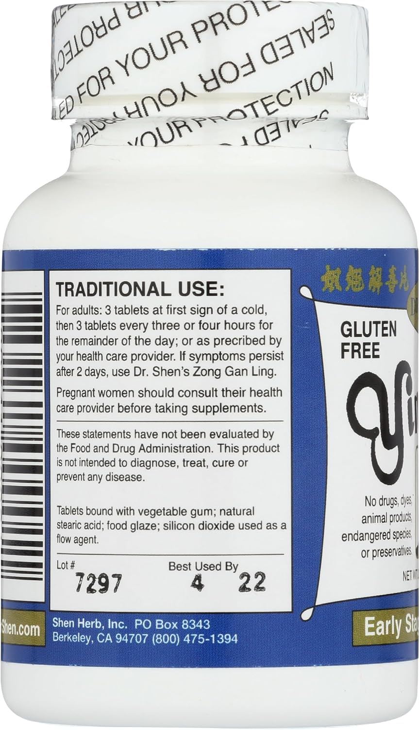 Dr. Shen's YIN CHIAO 90 Tablets