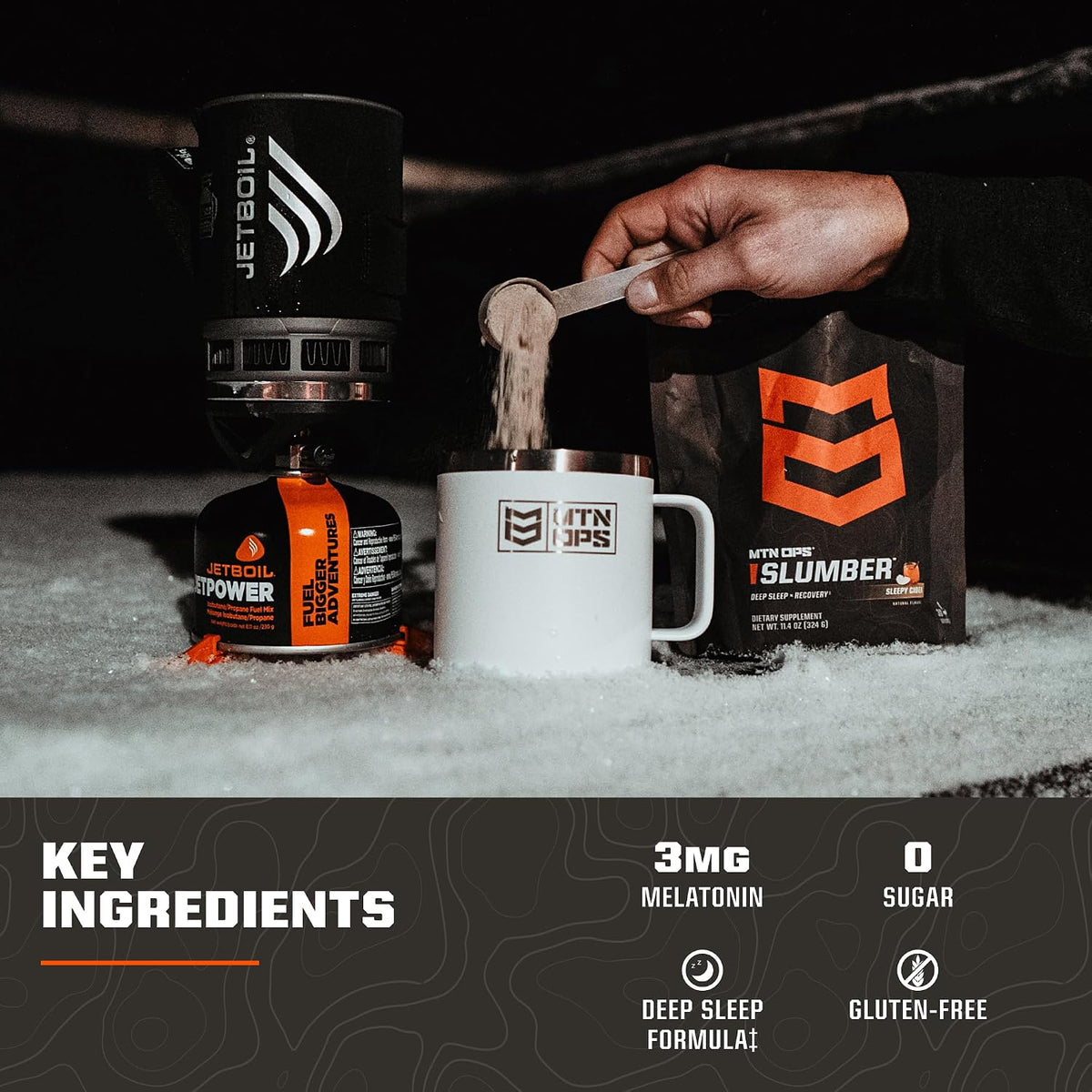 MTN OPS Slumber Sleep Support Powder, Sleepy Cocoa
