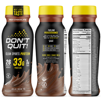 DON'T QUIT Clean Sports PROTEIN Shake (Chocolate)