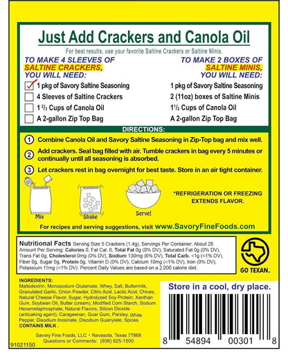 Savory Saltine Seasoning, 1.4 Ounce (Pack of 2)