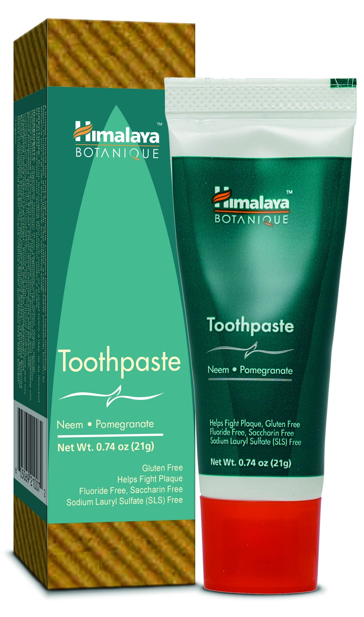 Himalaya Botanique Neem & Pomegranate Toothpaste, Mint, 5.29 oz, 2 Pack