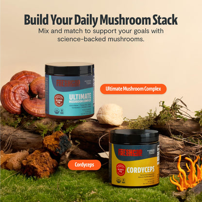 Premium Organic Mushroom Coffee – 12:1 Fruiting Body Extract – 29% Beta-Glucans – Smooth Tasting, 3rd-Party Tested for Clean Energy, No Jitters, Focus, Immune Support (15 Servings)