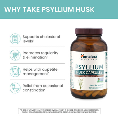 Himalaya Organic Psyllium Whole Husk Fiber Supplement,Unflavored,12 oz