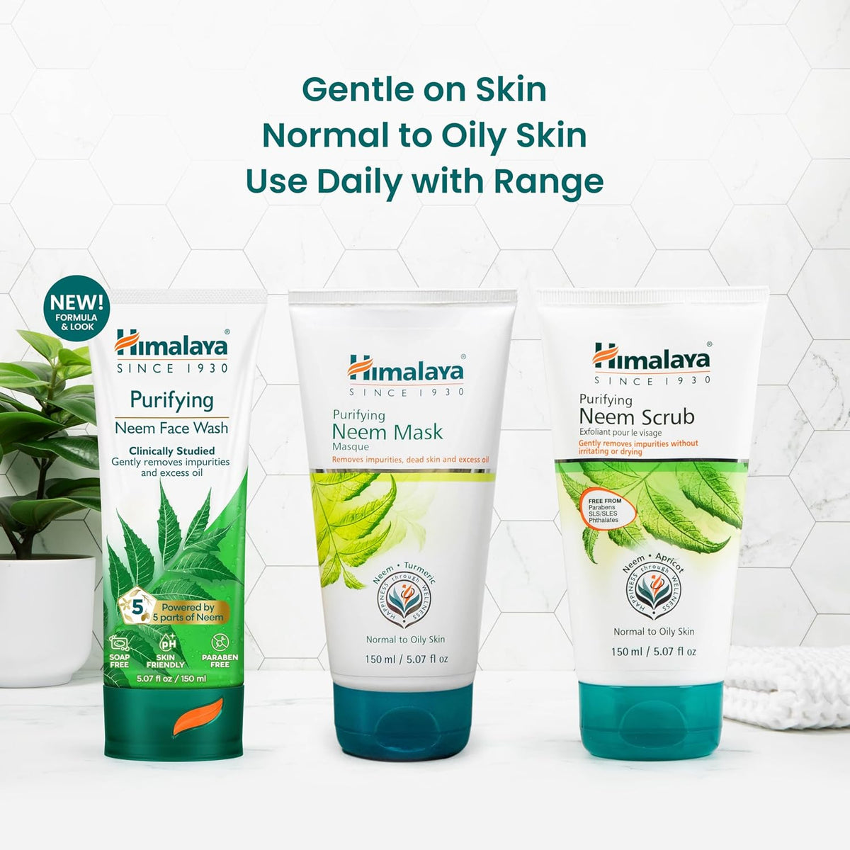Himalaya Purifying Neem Face Wash With Neem & Turmeric, 5.07 oz, 2 Pack
