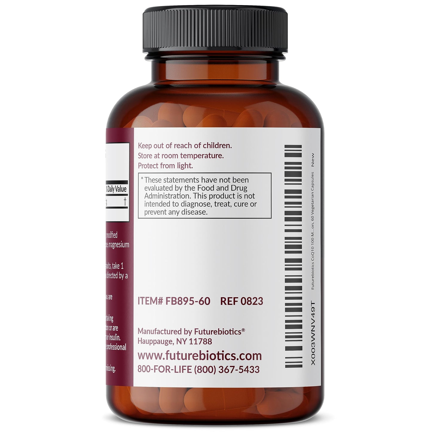 Futurebiotics CoQ10 100 MG Cellular Energy Production, 60 Vegetarian Capsules