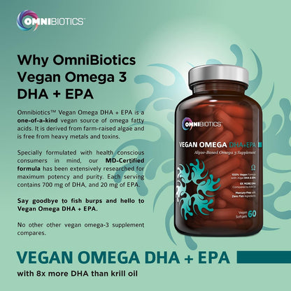 Vegan Omega 3 DHA EPA Supplement + Ultimate Vitamin C