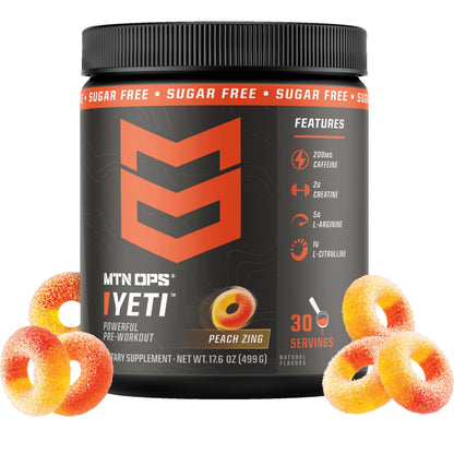 MTN OPS Yeti Pre-Workout Powder with Creatine, Tiger's Blood