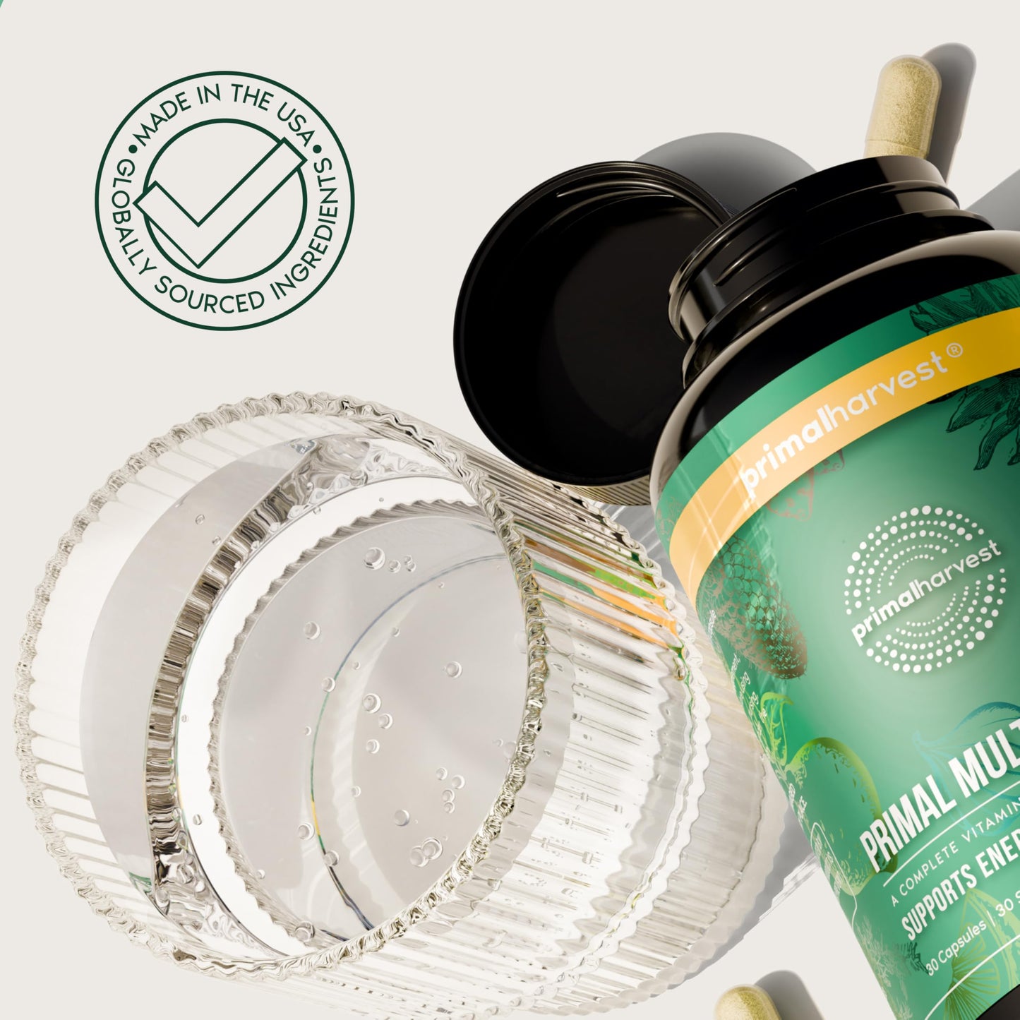 Primal Harvest Multivitamin - Daily Supplement, Gluten & Soy Free