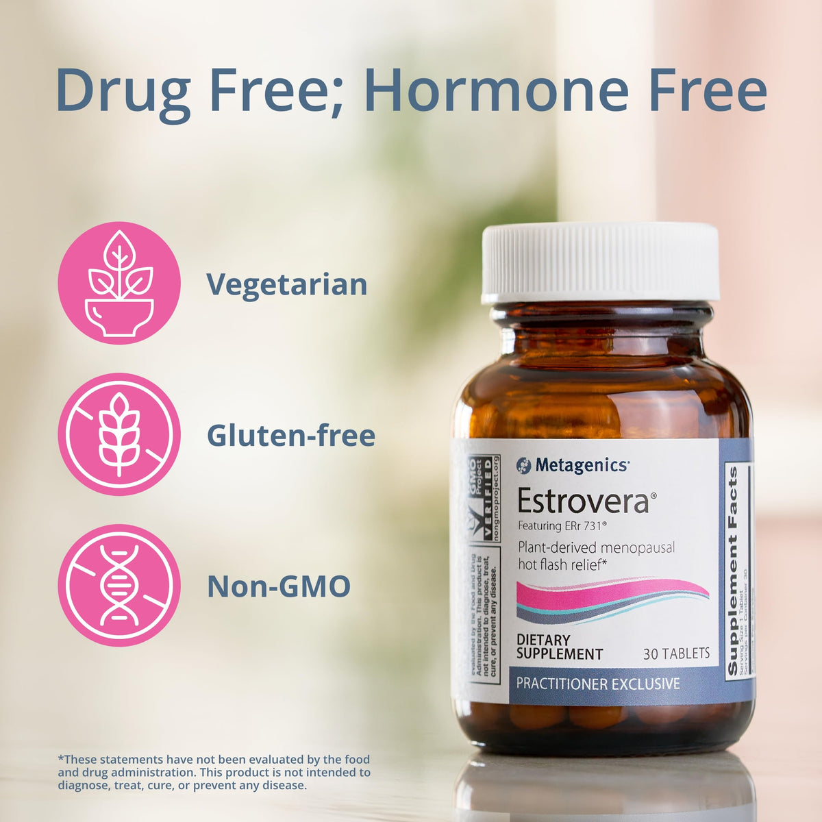 Metagenics Estrovera - Plant Derived Menopause Hot Flash Relief, Formulated
