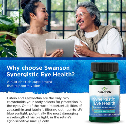 Swanson Synergistic Eye Health - Lutein and Zeaxanthin Supplement