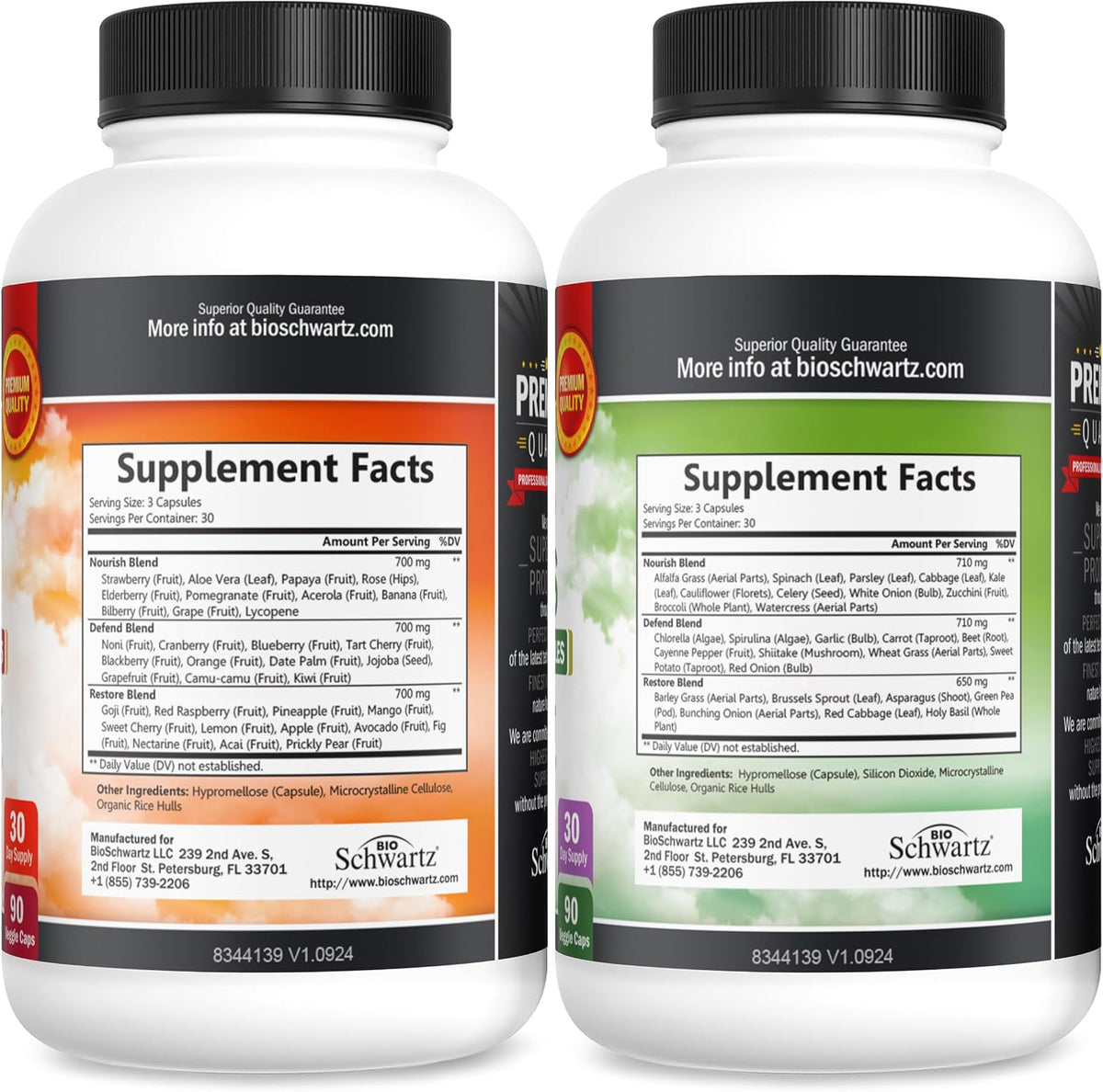 Daily Fruits and Vegetables Supplement - Super Fruit and Veggies Capsules
