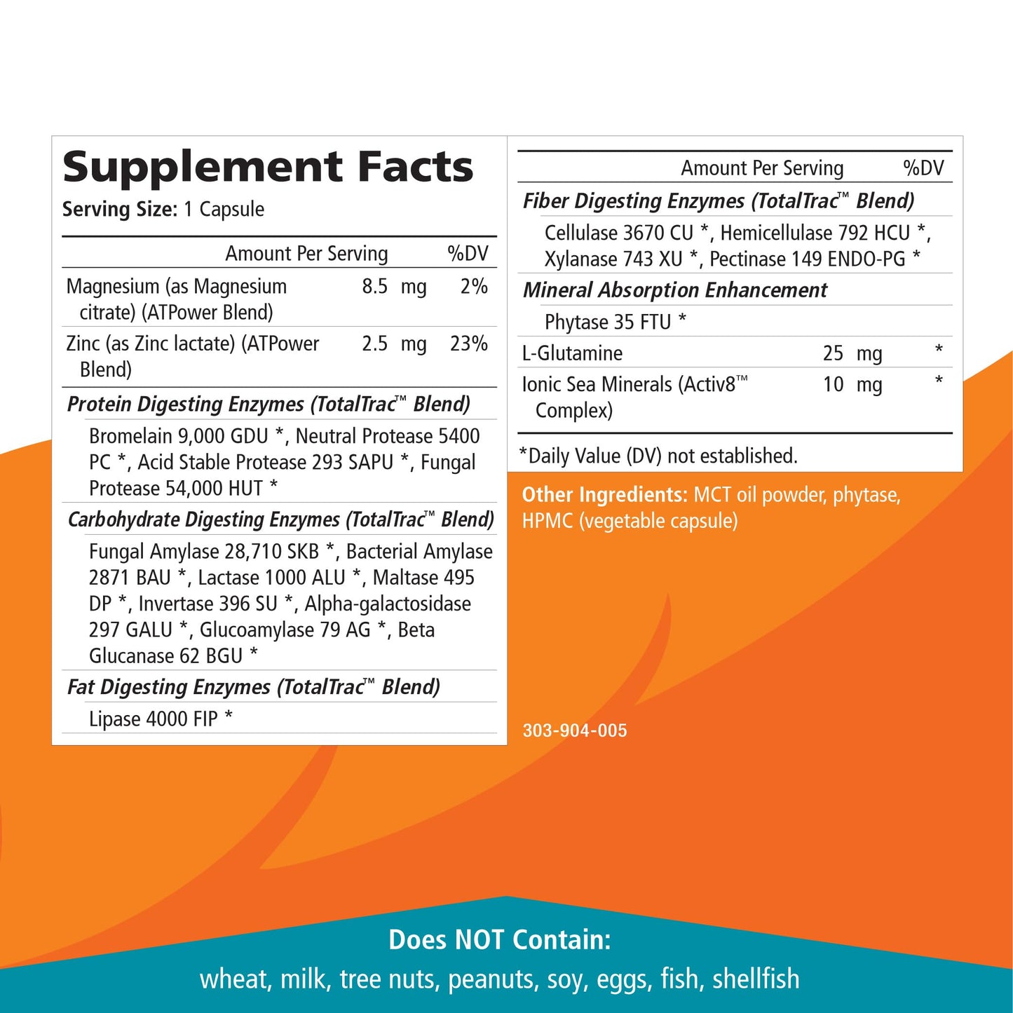 Real-Zymes™ OMNIVORE Digestive Enzymes Supplement with Probiotics for Better Digestion - Natural Support for Relief of Bloating, Gas, Belching, Diarrhea, Constipation, IBS, etc. - 30 Caps