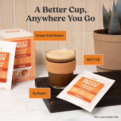 Bulletproof Original Creamer, 14.8 Ounces, Keto Coffee Creamer with MCT Oil and Grass-Fed Butter, Supports Brain Function