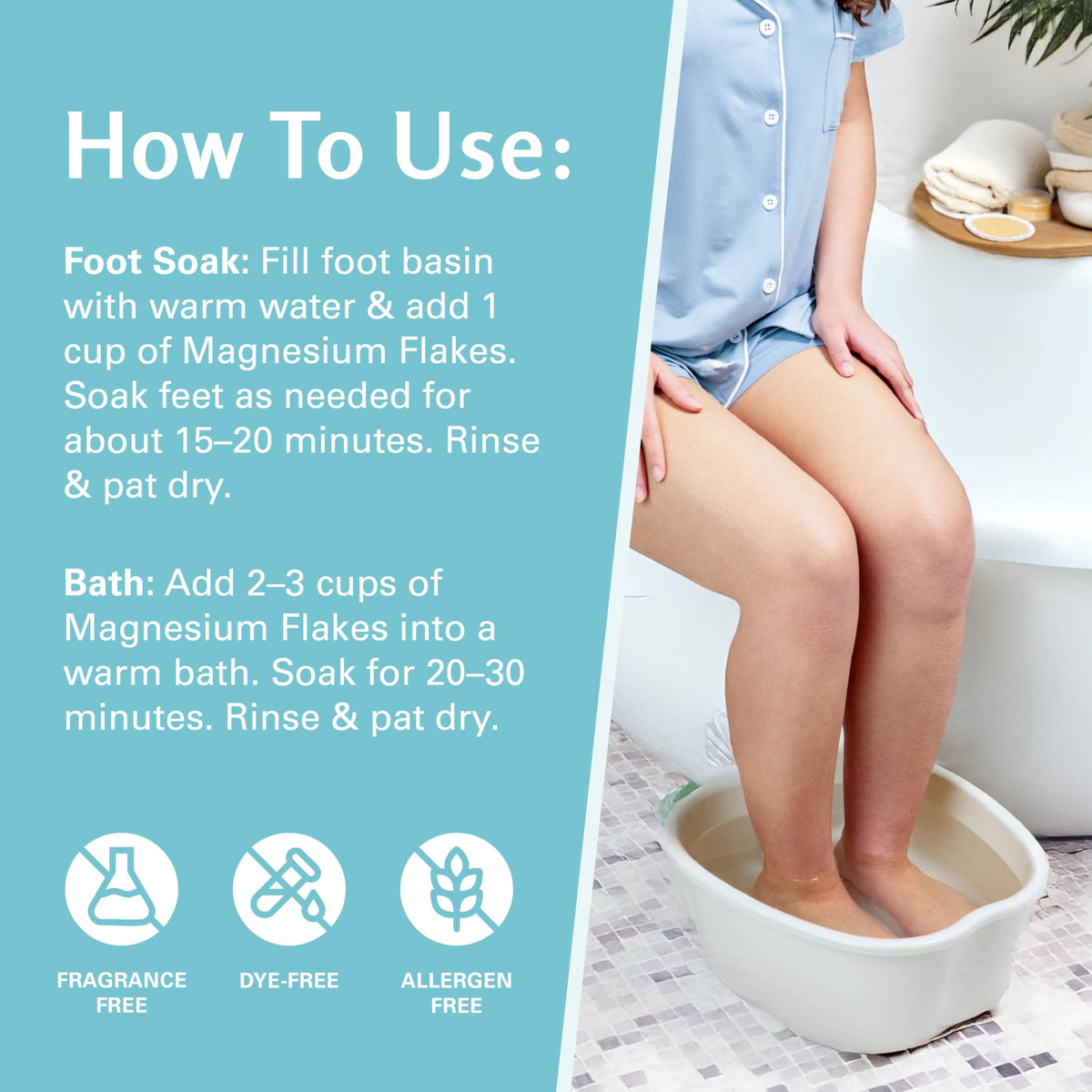 Soothing Tea Tree Oil Foot Soak with Stem Cell and Epsom Salt, 16 oz by M3