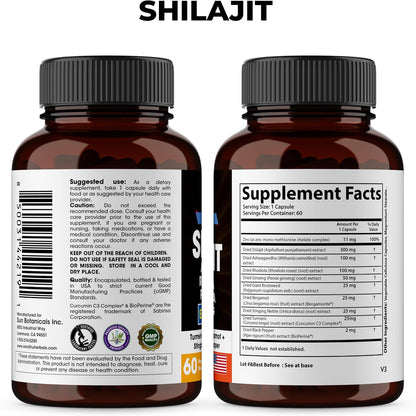 Sandhu Herbals Bundle - Sea Moss, Shilajit, Black Seed Oil, Ashwagandha, Ginger, Rhodiola Rosea, Panax Ginseng, Stinging Nettle