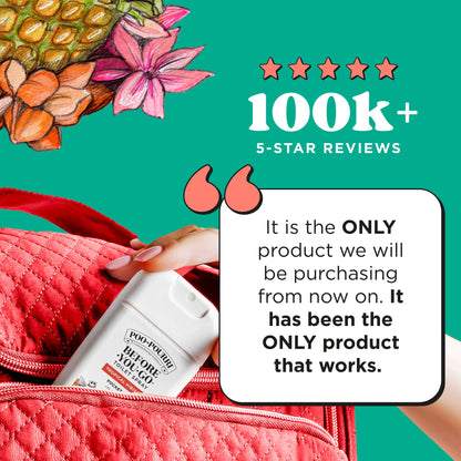 Poo-Pourri Before-You-Go Toilet Spray, Tropical Hibiscus, 2 Fl Oz - Hibiscus, Apricot and Citrus