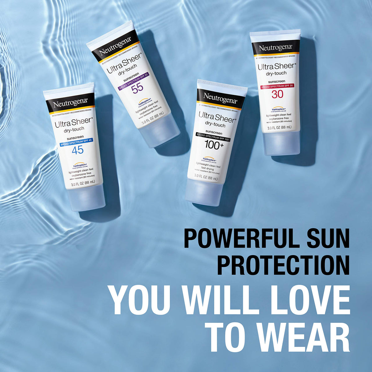 Neutrogena Ultra Sheer Dry-Touch Water Resistant and Non-Greasy Sunscreen