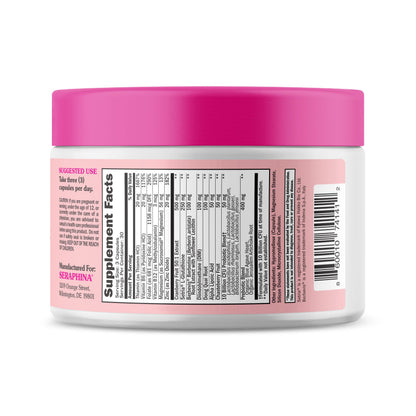 Seraphina 2-in-1 Vaginal Probiotics for Women + Hormone Balance - 90 Capsules for Complete Feminine