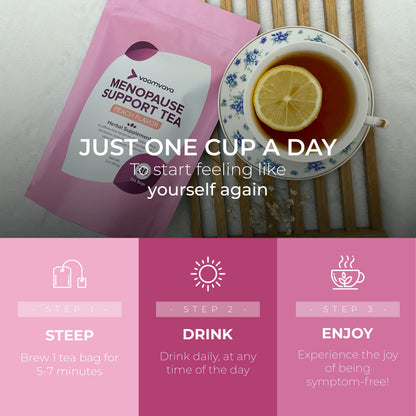 VoomVaya Menopause Support Tea - Natural Menopause Relief For Women