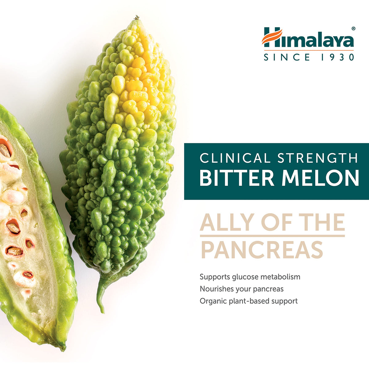 Himalaya Organic Bitter Melon/Karela Herbal Supplement, Glycemic Support and Weight