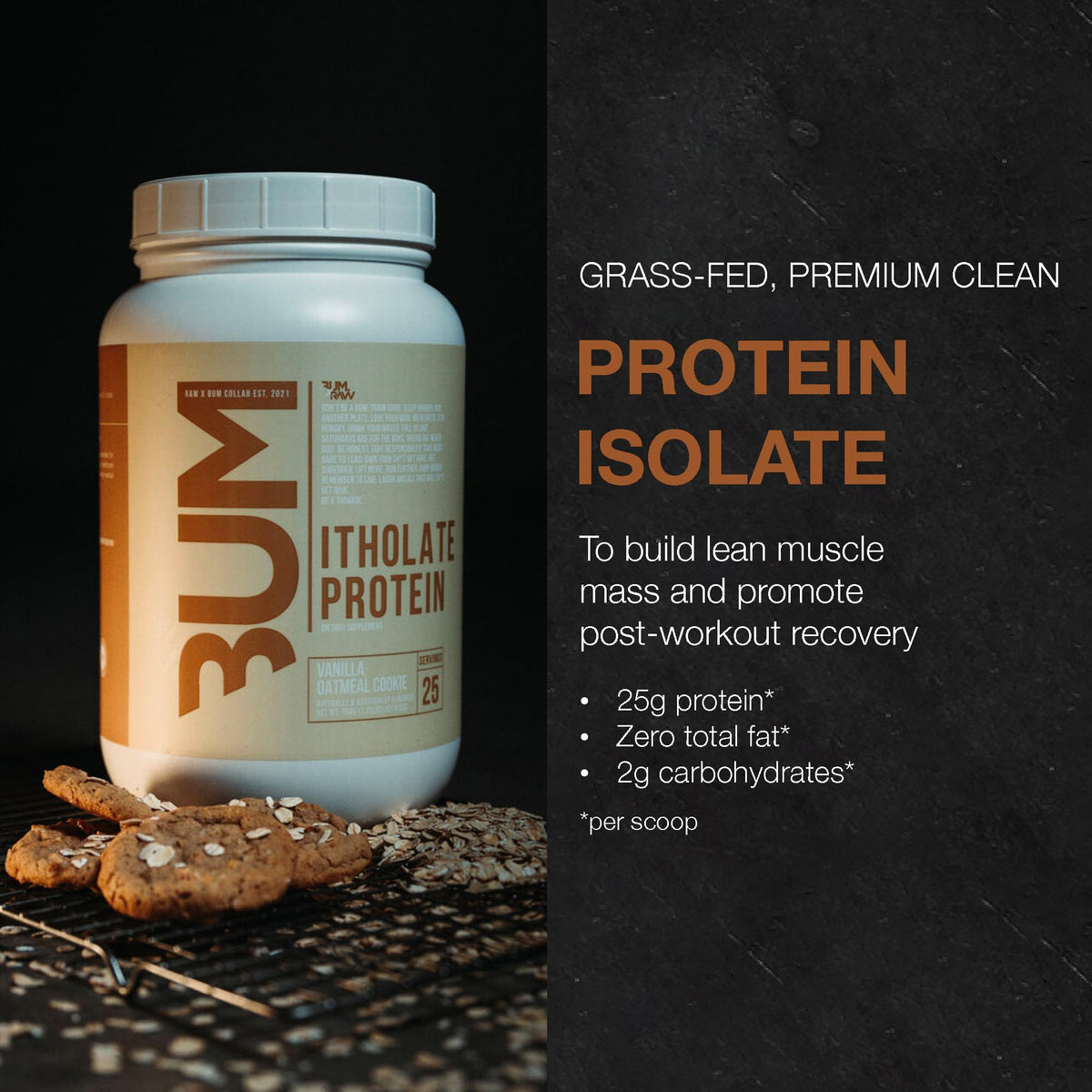 RAW Whey Isolate Protein Powder & Essential Pre-Workout Powder Bundle (Vanilla Oatmeal