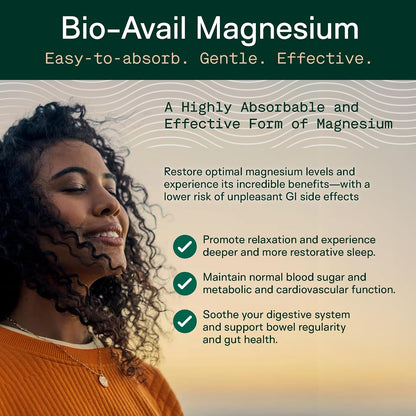 Adapt Naturals Magnesium Glycinate Supplement, Bioavailable - 30 Day Supply | 300mg High Absorption Pure Chelated Magnesium Bisglycinate Complex, Supports Gut Health, Sleep, Relaxation, Bone and Muscles
