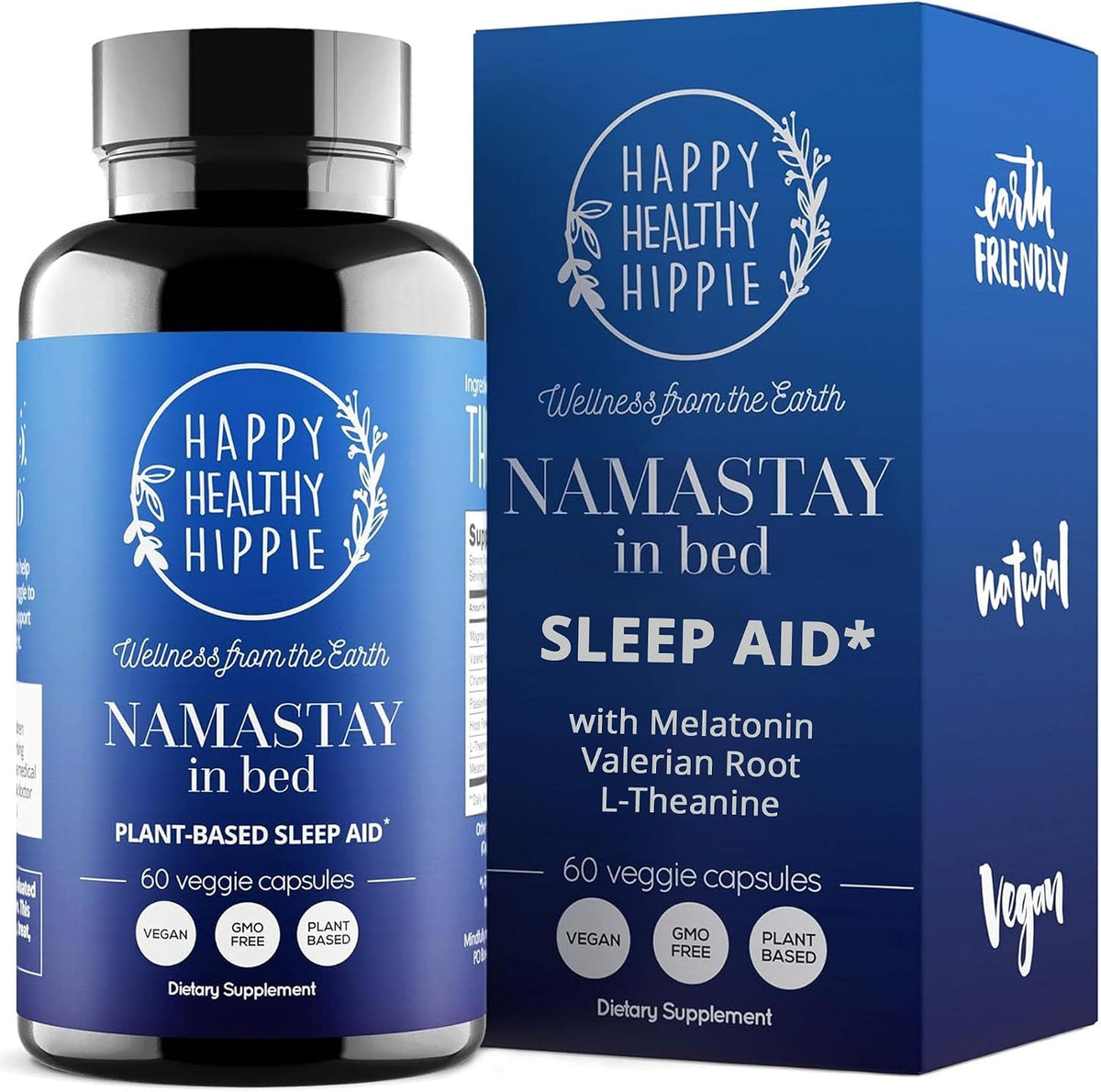 Happy Healthy Hippie PeriPeace Supplements for Women & Namastay Natural Sleep Aid for Adults