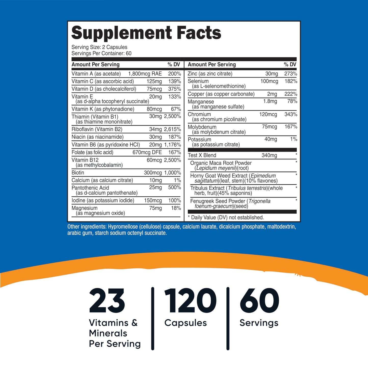 Nutricost Multivitamin for Men 120 Capsules - Vitamins and Minerals for The Healthy Man