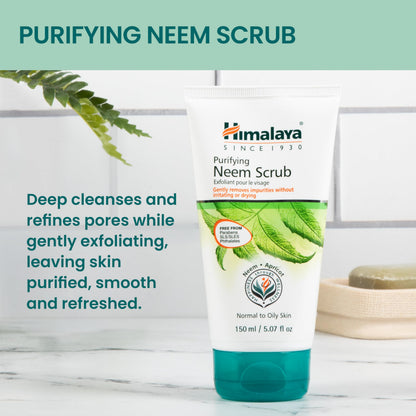 Himalaya Gentle Exfoliating Apricot Face Scrub for Deep Cleansing, 150 ml