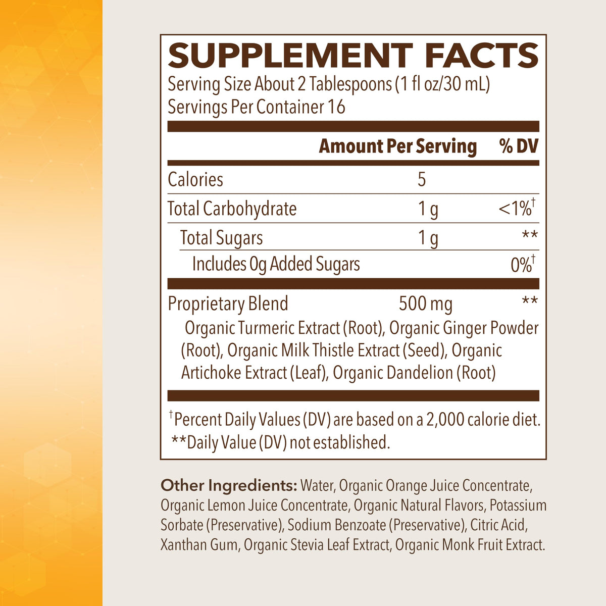Cleanse Liver Support Supplement | Citrus Flavor | 16oz Bottle, 16 Servings