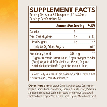 Cleanse Liver Support Supplement | Citrus Flavor | 16oz Bottle, 16 Servings
