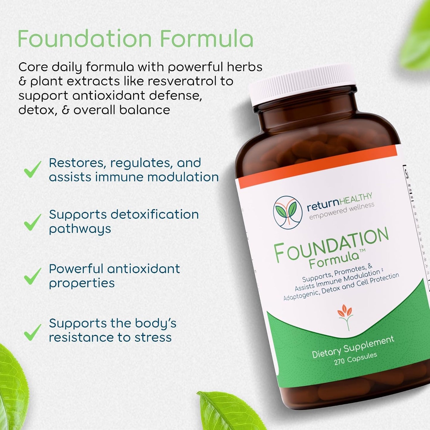BioBalance Kit - 6 Supplements for Microbial & Environmental Resilience - Supports Gut, Liver & Immune Function - Immune Supplement - Health Essentials - US-Made, Non-GMO, Plant-Based