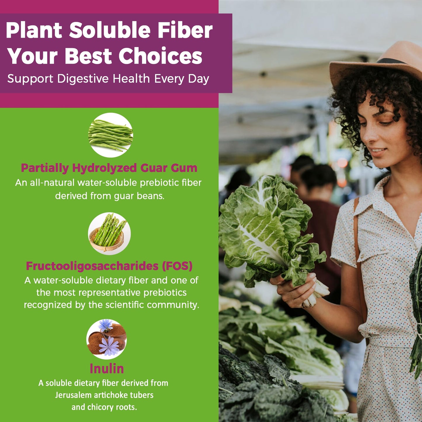 Fiber Gummies for Adults, GLP-1 Friendly 10g Prebiotic Fiber Supplement w/ Digestive Enzymes, Probiotics & 100mg Betaine for Digestive & Gut Health and Regulate Bowel Movement, Vegan, Sugar Free,120ct