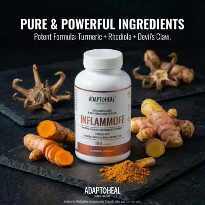 ADAPTOHEAL Inflammoff Botanical Blend - Turmeric and Rhodiola, 90 Capsules