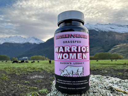 Grass Fed Beef Organ Supplement for Women 500mg – Desiccated Uterus, Ovary, Liver, Kidney, Heart & Colostrum, Non-GMO, Gluten Free, Undefatted by Ancient Origins (60 Caps, 500mg Each)