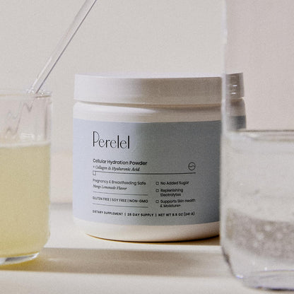 Perelel Electrolyte Powder with Collagen & Hyaluronic Acid, Mango Lemonade