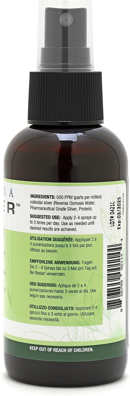 Ultra Silver Colloidal Silver | 500 PPM | 4 Ounce | Fine Mist Spray