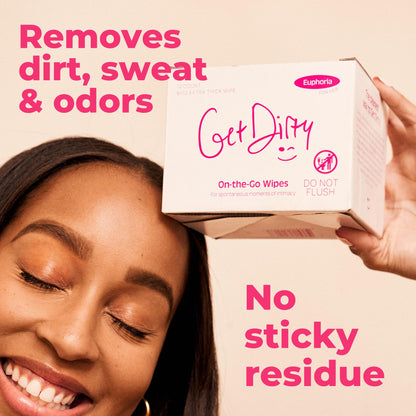 Get Dirty Wipes For Women - Easy, Discreet, Effective Intimate Wipes, Full Body Feminine Wipes