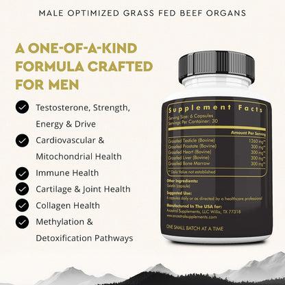 Ancestral Supplements FEM & Mofo Bundle – His & Hers Grass Fed Organ Supplements – Supports Hormone Balance, Energy, Vitality & Wellness – Pasture Raised Beef Organ Multivitamin for Men & Women