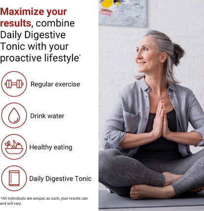 ACTIVATEDYOU Daily Digestive Tonic Kombucha - Support Healthy Digestion & Youthful, Long-Lasting Energy- Prebiotic Fiber, Probiotics, Postbiotics, Vitamin C, Berry Lemonade Flavor (30 Servings)
