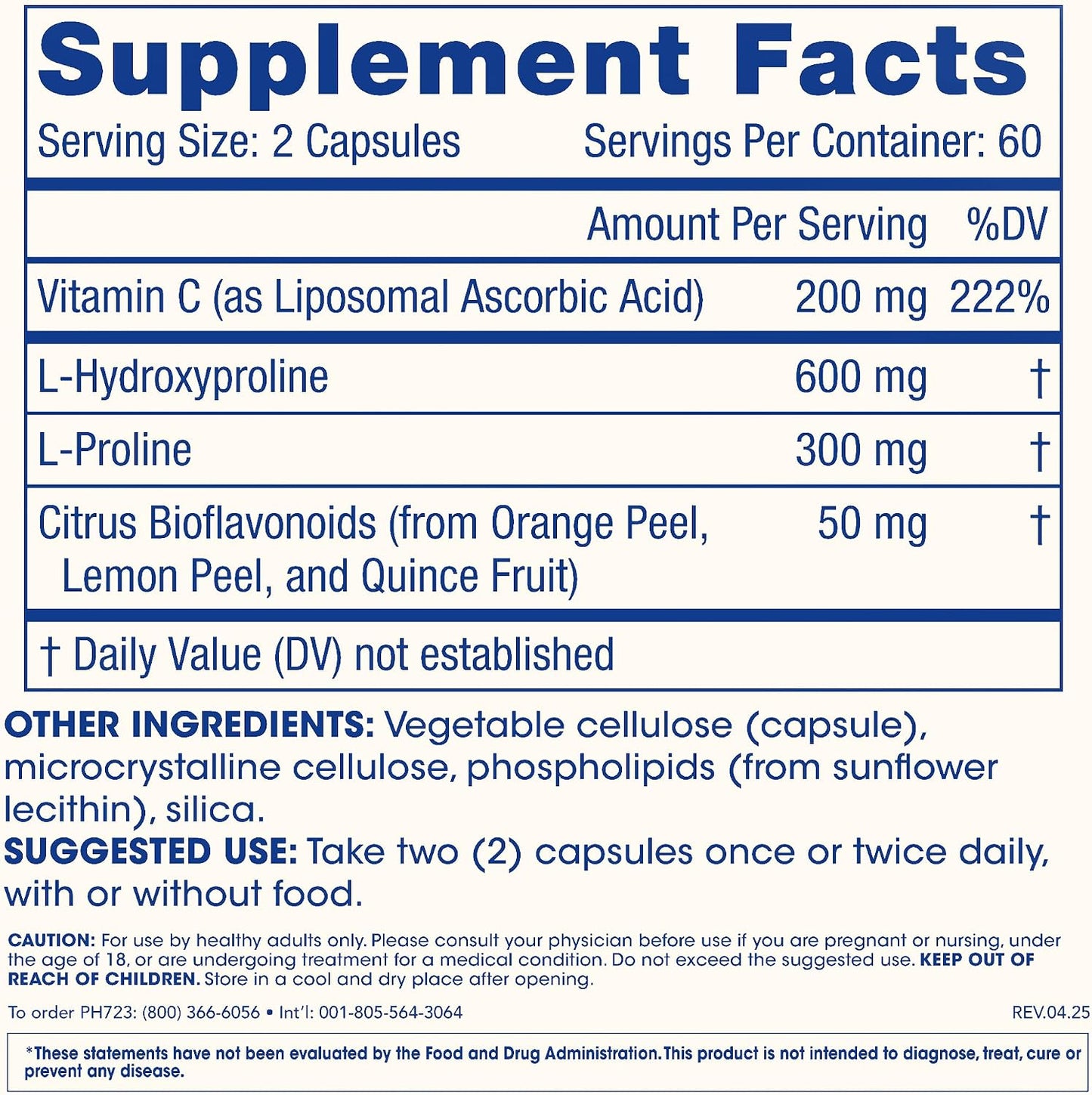 ProHealth Pro Collagen Activator Triple Third-Party Lab Tested, 120 Capsules