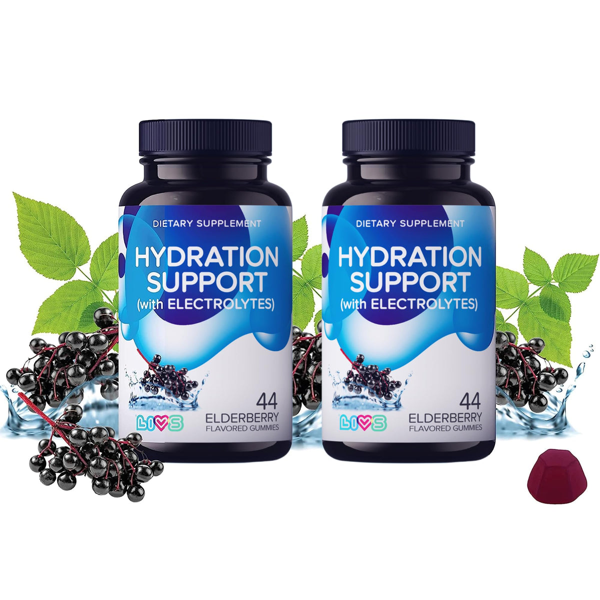 LIVS Gummy Vitamins (Hydration Support - 2 Pack)…