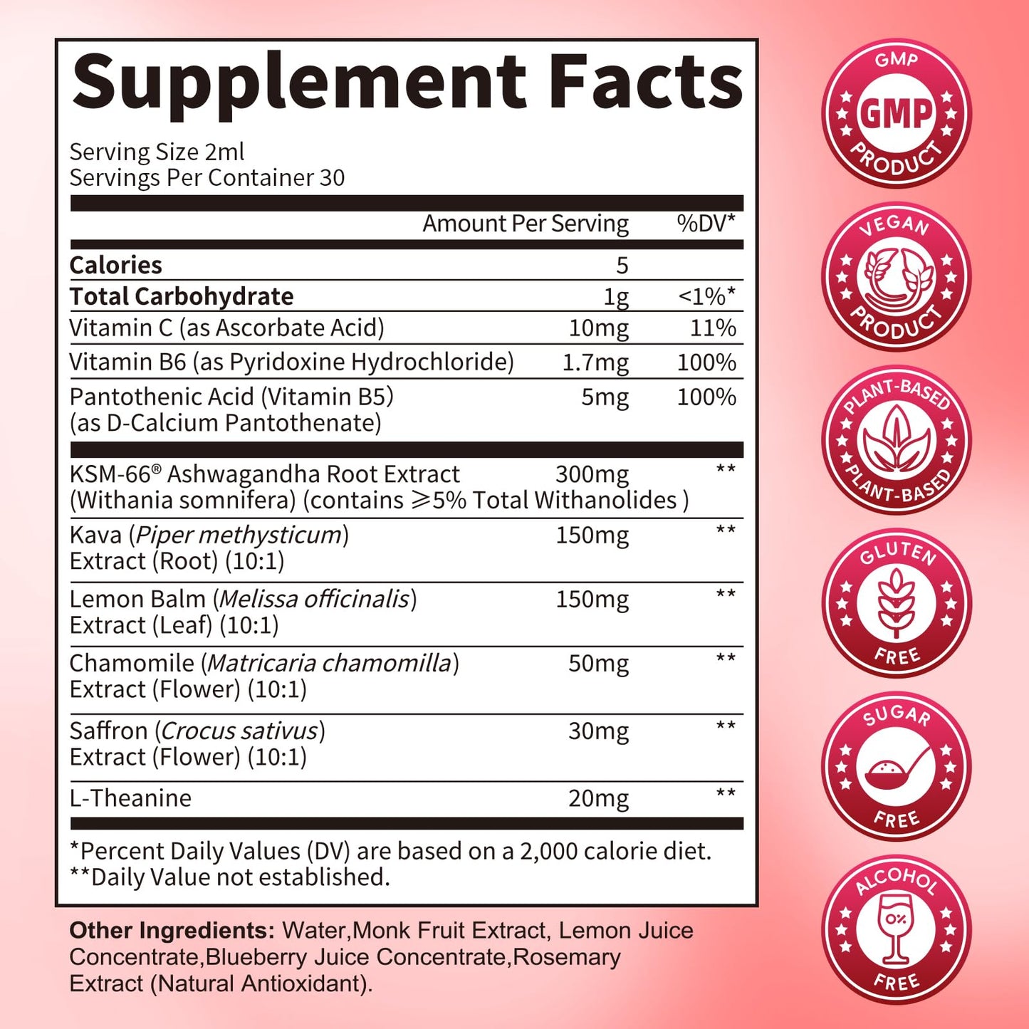 Cortisol Supplements for Women, Mood, Calm, Stress Balance, Hormone Harmony | 9 IN 1 Cortisol Reducer Liquid Drops with KSM-66® Ashwagandha, Kava, Lemon Balm, GMP Certified, 2 FL.OZ, Blueberry Flavor