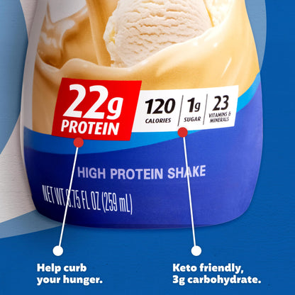 Premier Protein Shake MINIs, Vanilla, 22g Protein, 120 Calories, 1g Sugar, 8.75fl oz