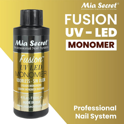 Mia Secret ODORLESS FUSION UV LED MONOMER 2oz / 4oz / 32oz (FUSION ODORLESS 4oz)